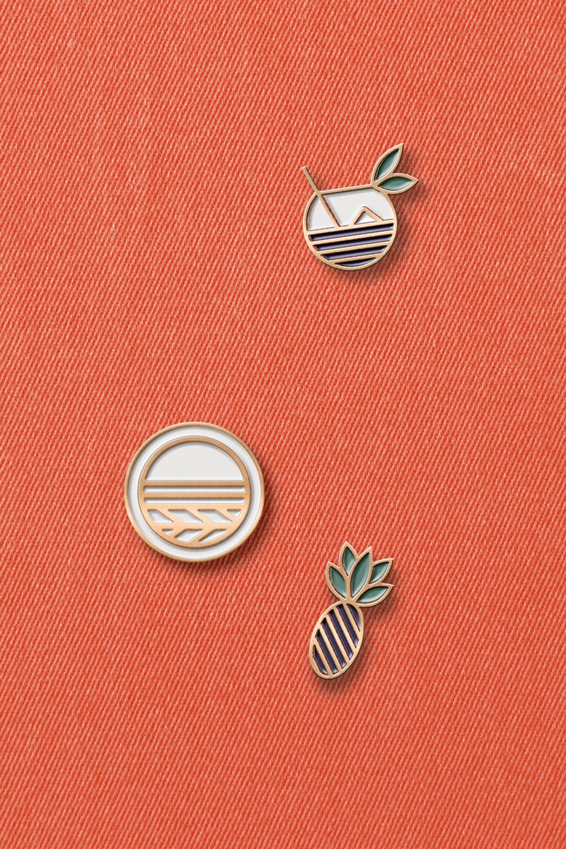 Creative Picnic enamel pins
